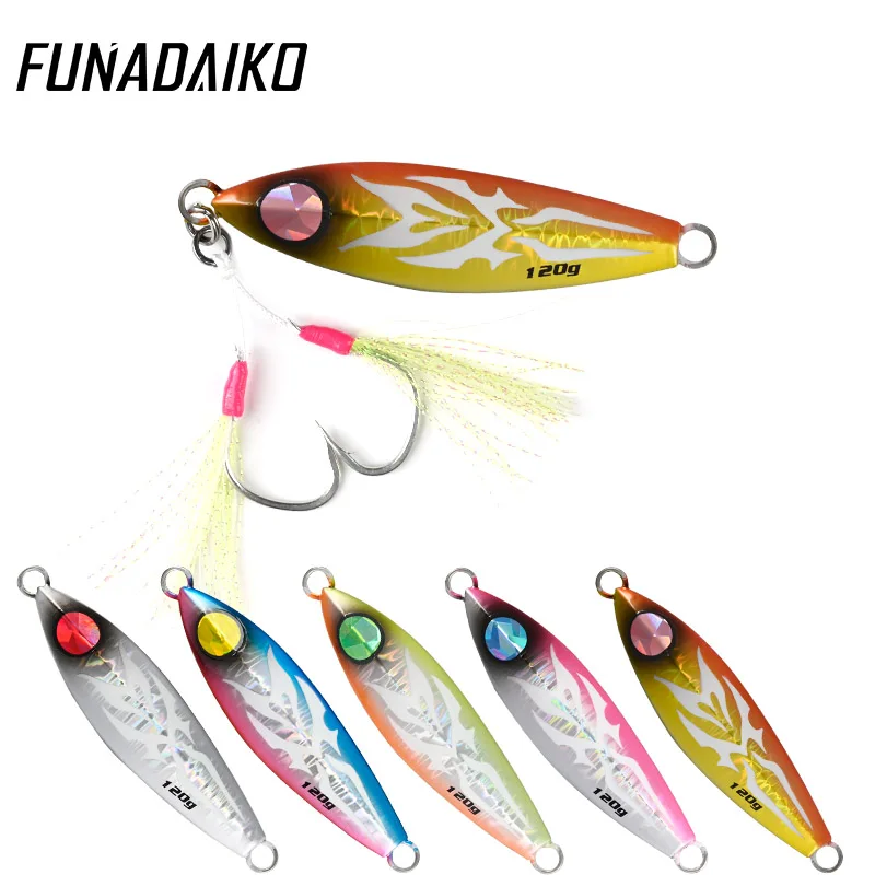 FUNADAIKO искусственная приманка lumo для джиггинга рыболовная 120 г 150 200 300 медленного