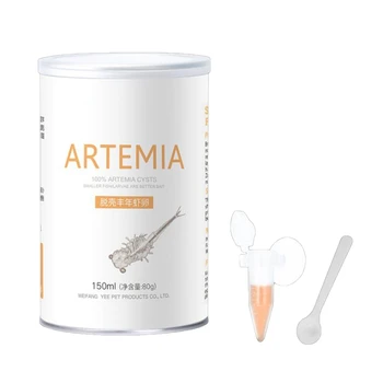 

150ml Brine Shrimp Shelling Eggfood for Feeding Baby Fishes Aquarium Tropic Fish Food Artemia Shelling Eggs