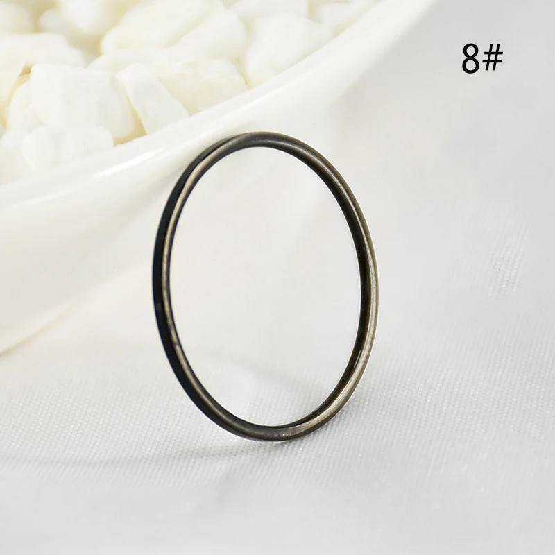 MISANANRYNE, 1 шт., серебряное, Золотое кольцо, модное, простое, гладкое, тонкое кольцо для женщин, ювелирные изделия для свадебной вечеринки - Цвет основного камня: S07451