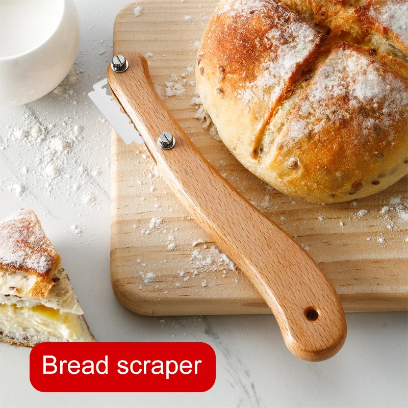 Bread Bow Knife Curved Baguette French Toast Cutter with 4 Blades Bakery Tool For Cutting Bread Kitchen Bakery Tools @LS