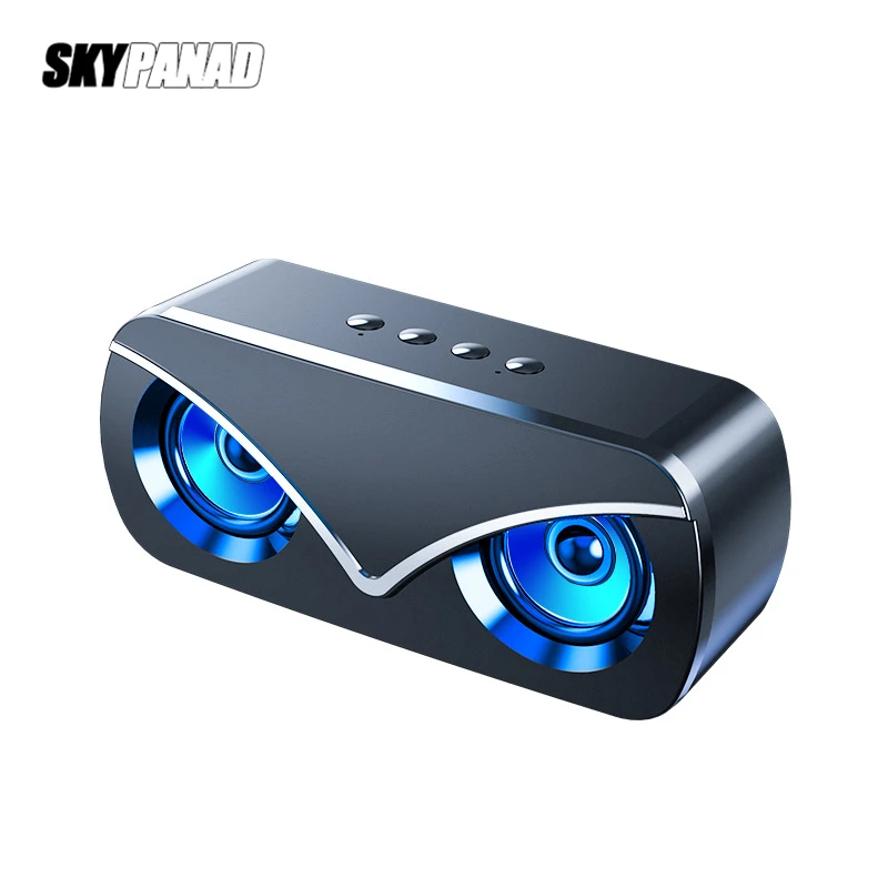 

Dual Horns Bluetooth 5.0 Speaker with USB Flash Drive TF Card Playback Subwoofer TWS 1500mAh Wireless Bass Column