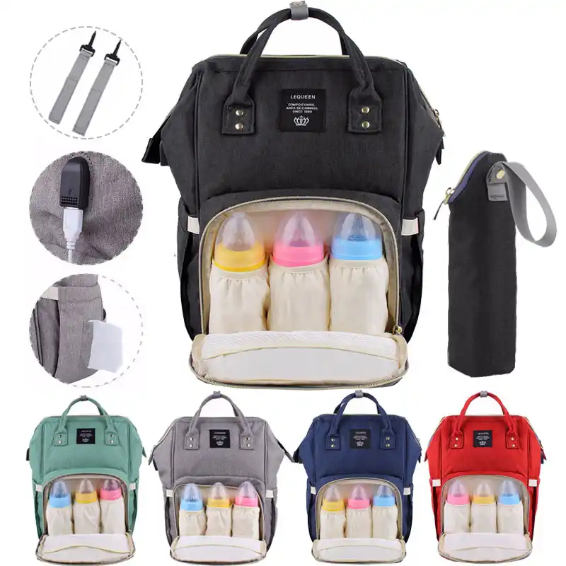 lequeen diaper bag usb