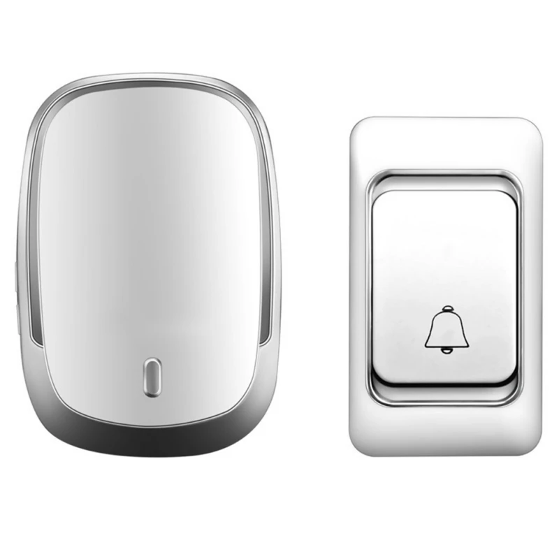 

Wireless Doorbell DC Battery Control Button 200M Remote LED Light for Home Wireless Call Bell n