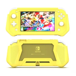 Ergonomic Non - Slip Pink Shell Case Cover for Handheld Gaming Console (Yellow)