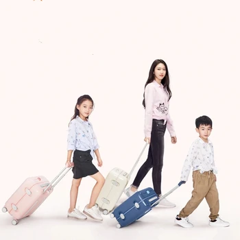 

xiaomi 17 Inch Suitcase 26l Luggage Waterproof Camping Travel Trolley Case With Diy Sticker Kawaii Makrolon Child Travel Luggage