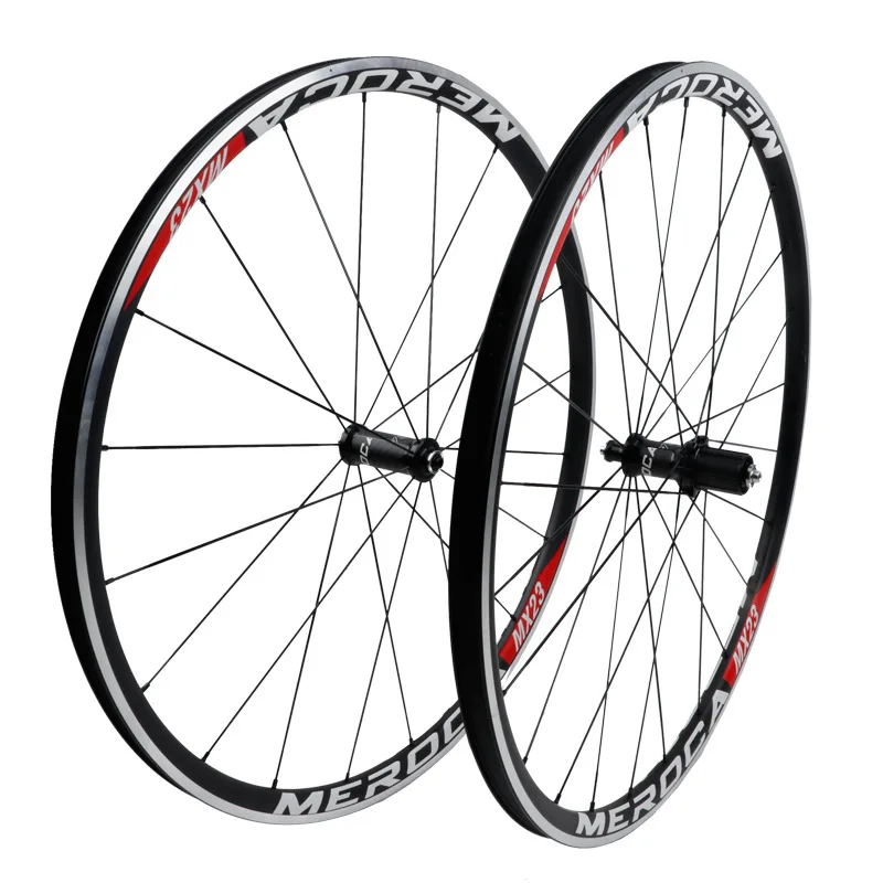 Set ruote bici da strada MEROCA 700c MX23/MX25/PRO V/C/cerchio freno a  disco 4 cuscinetti sigillati 24 fori|Bicycle Wheel| - AliExpress
