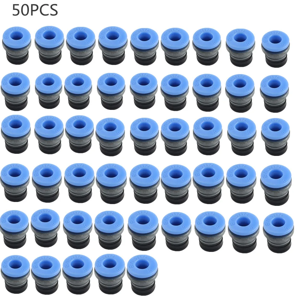 50PCS Embedded Collet Clips For Extruder And Other Embeddable Tube Ptfe Tube Blue Collet Clips Practical And Durable Easy To Use