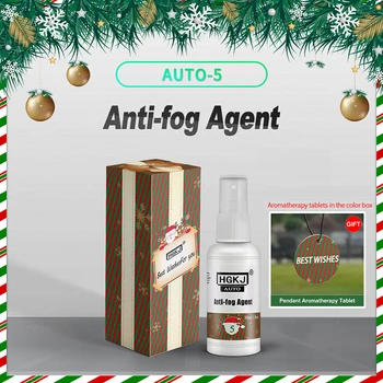 

Universal HGKJ-AUTO-Xmas-5 Anti-fog Agent Auto Anti-fog Agent Car Glass Nano Hydrophobic Coating Spray Glasses Helmet Defogging
