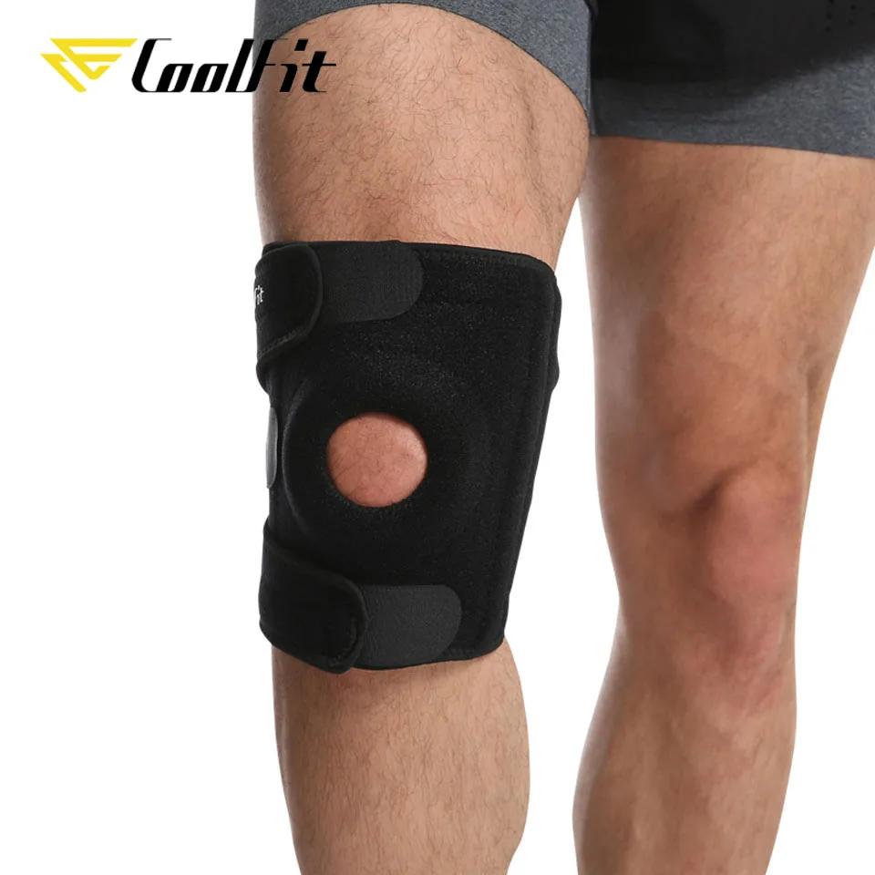 CoolFit 1 шт. эластичный наколенник Регулируемый защитный механизм коленный фиксатор Спортивная безопасность тренировка Поддержка Pad Баскетбол