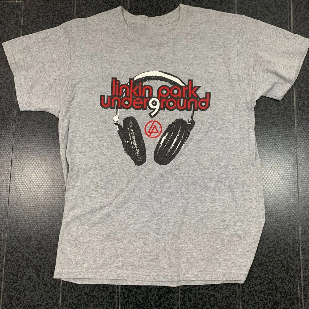 RARE Vintage Linkin Park Underground 9 T-Shirt Chester Bennington Mens Large Funny O Neck Tops Tee Shirt |
