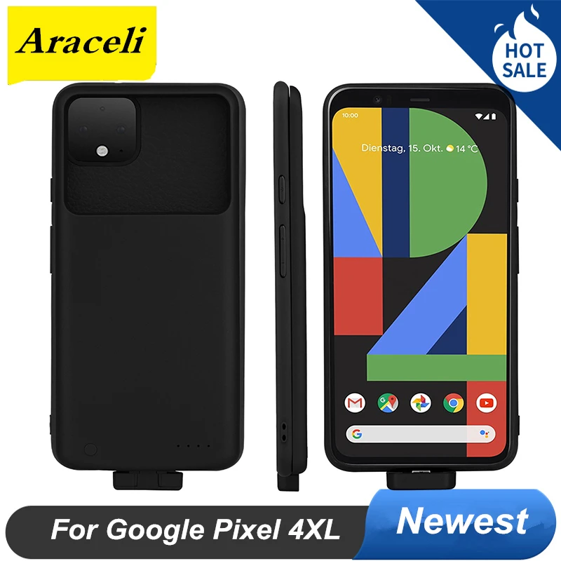 Для Google Pixel 4XL чехол для аккумулятора зарядное устройство 5000 мАч смартфона