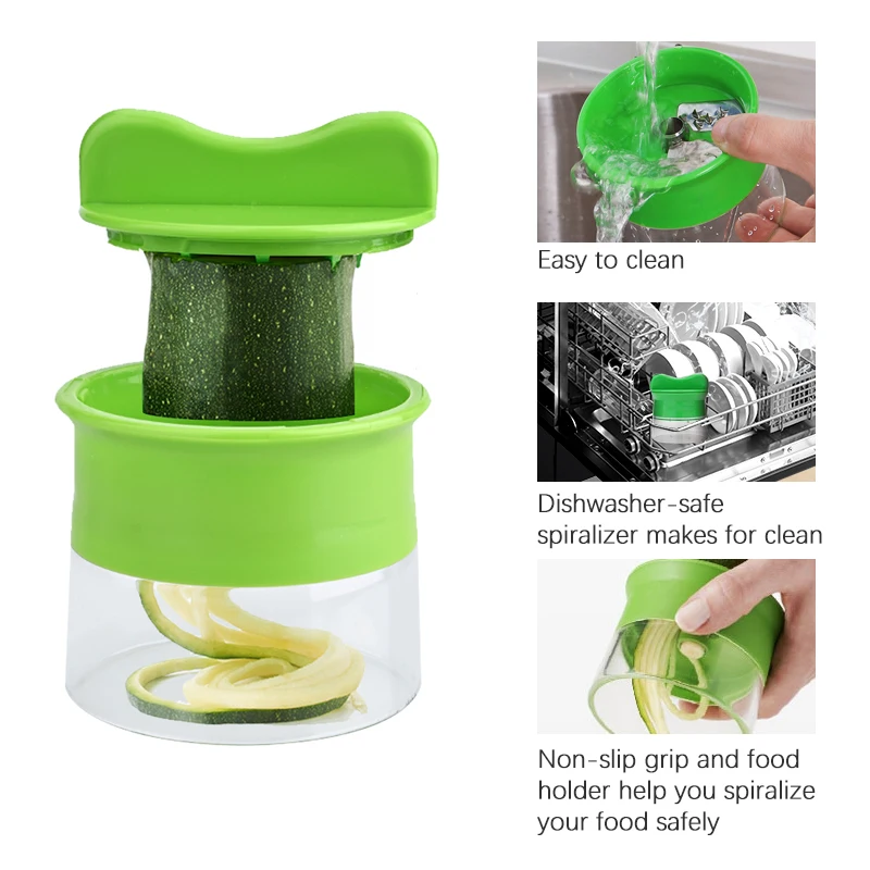 Mosodo ручной огурец спиральная терка для овощей лезвие резак моркови картофеля