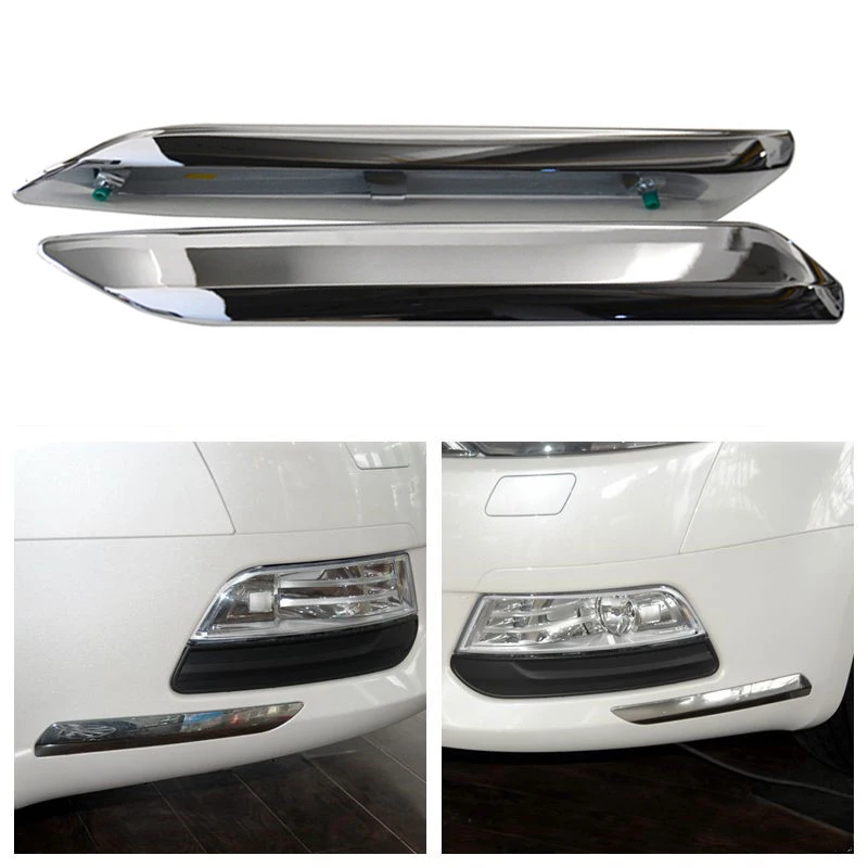 Автомобильный передний бампер хромированная полоса для Citroen C5 Peugeot 2008 2009 2010 2011 2012