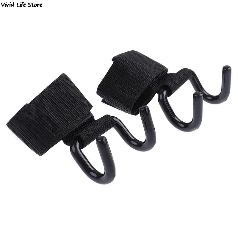Adjustable Unisex Strong Steel Hook Grips Straps Weight Lifting Strength Training Fitness Gym Wrist Support Lift Straps
