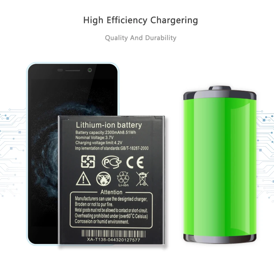 W7 2300mAh литий полимерный аккумулятор для THL запасная батарея сотового телефона +