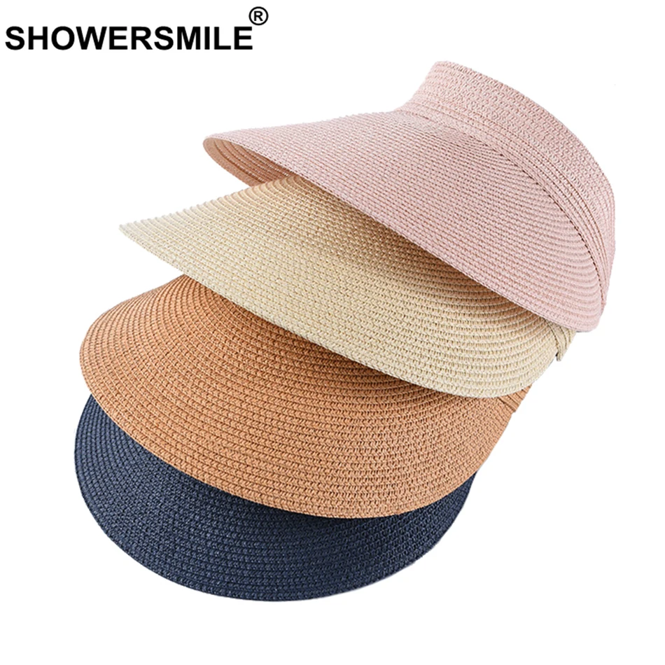 SHOWERSMILE соломенный козырек женская бежевая Кепка с широкими полями кепка для