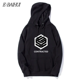 

E-BAIHUI Men's Pullover Fleece Hooded Sweatshirts Rubik's Cube print Hoodies Men hip hop Sweatshirt Vibes Forever Traksuit WT136