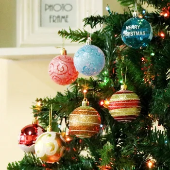 

24pcs/set Christmas Tree Decoration Balls Xmas New Year Festival Party Hanging Ornament High Quality Home Garden Decor Pendents