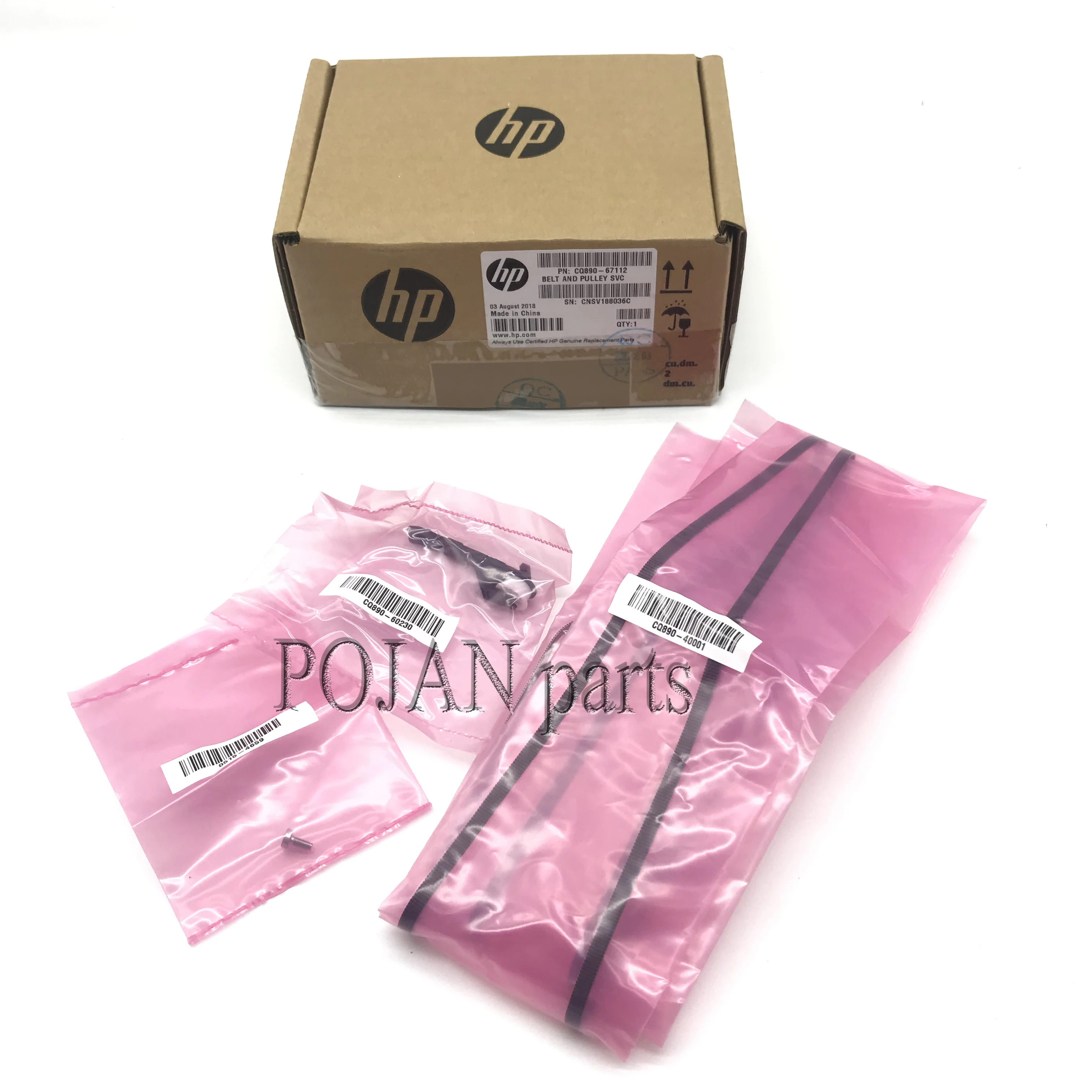 Kit de Correia e Tensor Pojan Cq89067112 Cq890-60230 Designer Jet T120 T520 T730 830 24in 36in Cq890-60239 - Imagem 3