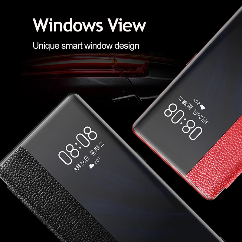 Mate 20 Роскошный чехол из натуральной кожи для Huawei 30 pro Case 20RS кожаный флип X защитный
