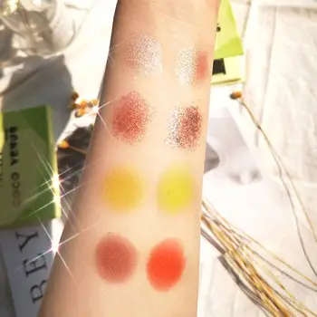 

Avocado Eye Shadow Palette Long-lasting Waterproof Smudge-proof Colorfast 8-color Eye Shadow Pigmented Eye Shadow Warm Colors