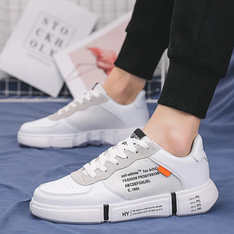 

Spring Summer Stylish Sneaker Teenager Punched Sheet Cloth Shoes Korean-style Men Sports Casual Fashion Shoe