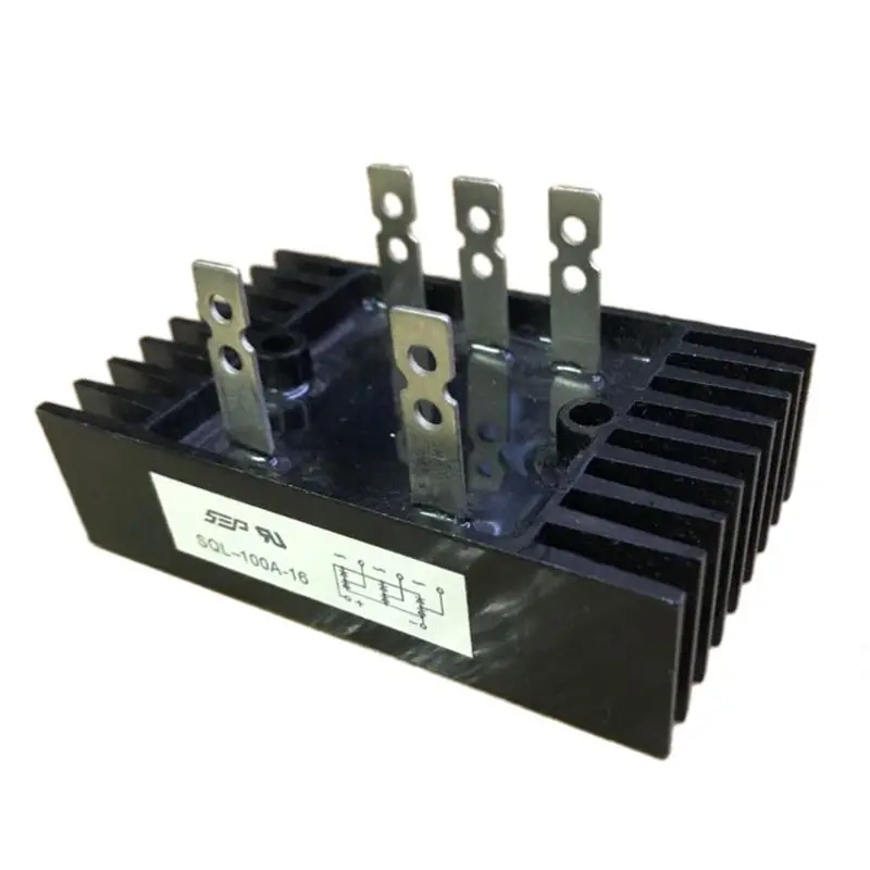 

3-Phase Diode Bridge Rectifier 100A 1600V Voltage Full Wave Silicon High Power Black Diode Bridge Rectifier