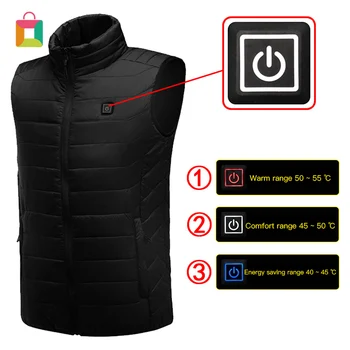

Heated vest can be cleaned, charged, heated vest, control temperature Glittery