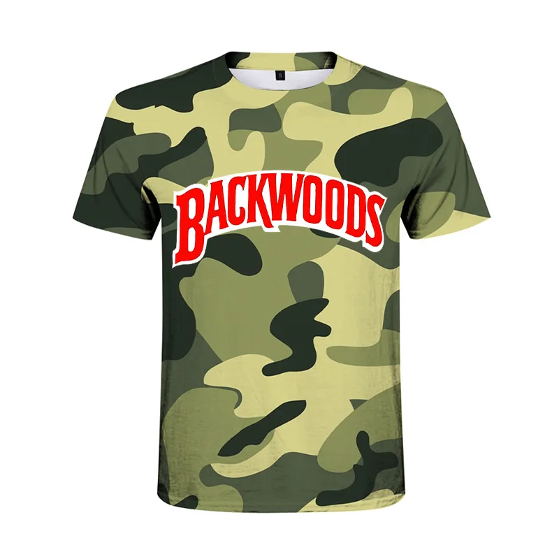 

New Arrival Backwoods High Quality T-shirt Men Summer Fashion Short Sleeve Camouflage Printed Fitness Sportwear Tee Top Camiseta