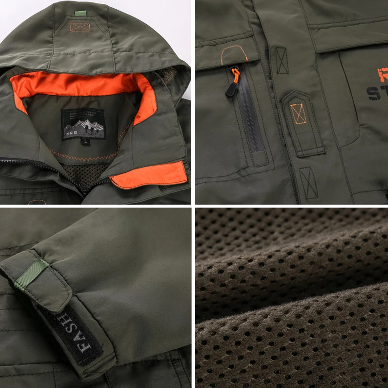 discount  Men Military Jacket Casual Tactical Pilot Coat Windbreaker Male New Zipper Bomber Jackets Mens Hood