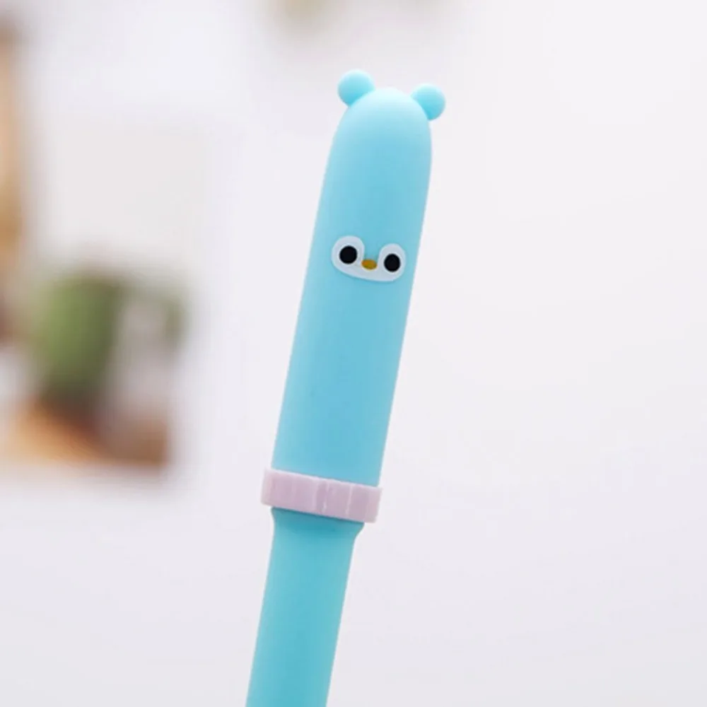 

0.5MM Cartoon Animal Cute Design Students Office Plastic Ballpoint Pen Portable Size School Stationery Pen Supplies