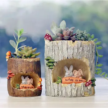 

Flower Sedum Succulent Pot Planter Bonsai Trough Box Plant Bed Desk Home Decorations Creative Birthday Gifts