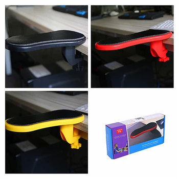 

Desktop Attachable Armrest Pad Arm Shoulder Anti-fatigue Bracket Holder Mousepad Extender Bracket for Right-angle Desktop