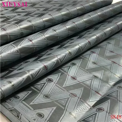 as picture XIUYSAI африканская кружевная ткань хлопок Базен riche getzner ткань для ткани Новое поступление Нигерия Базен broderie ткань K48 - Цвет: as picture