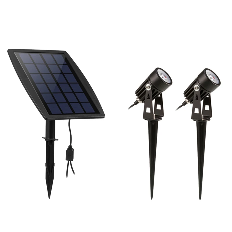 

Solar Light Spotlights Outdoor Solar Spotlight For Backyard Driveway Patio Gardens Lawn Dusk To Dawn Auto On Off(Warm White)
