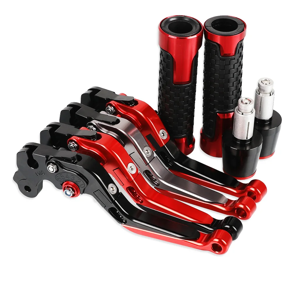 Motorcycle Adjustable Folding Brake Clutch Levers Handbrake Lever Hand Grips Ends FOR YAMAHA TW125 1999 2000 2001 2002 2003 2004 |