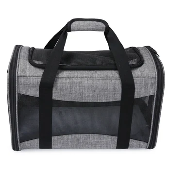 

Pet Travel Carrier Soft Sided Portable Bag for Cats, Small Dogs, Puppies, Collapsible, Durable, Travel Friendly