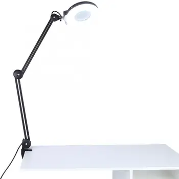

desk magnifier lamp 5x Magnifying Desk Light, Clamp Magnifier Lamp for Tattoo Manicure Reading Beauty Cosmetic professional