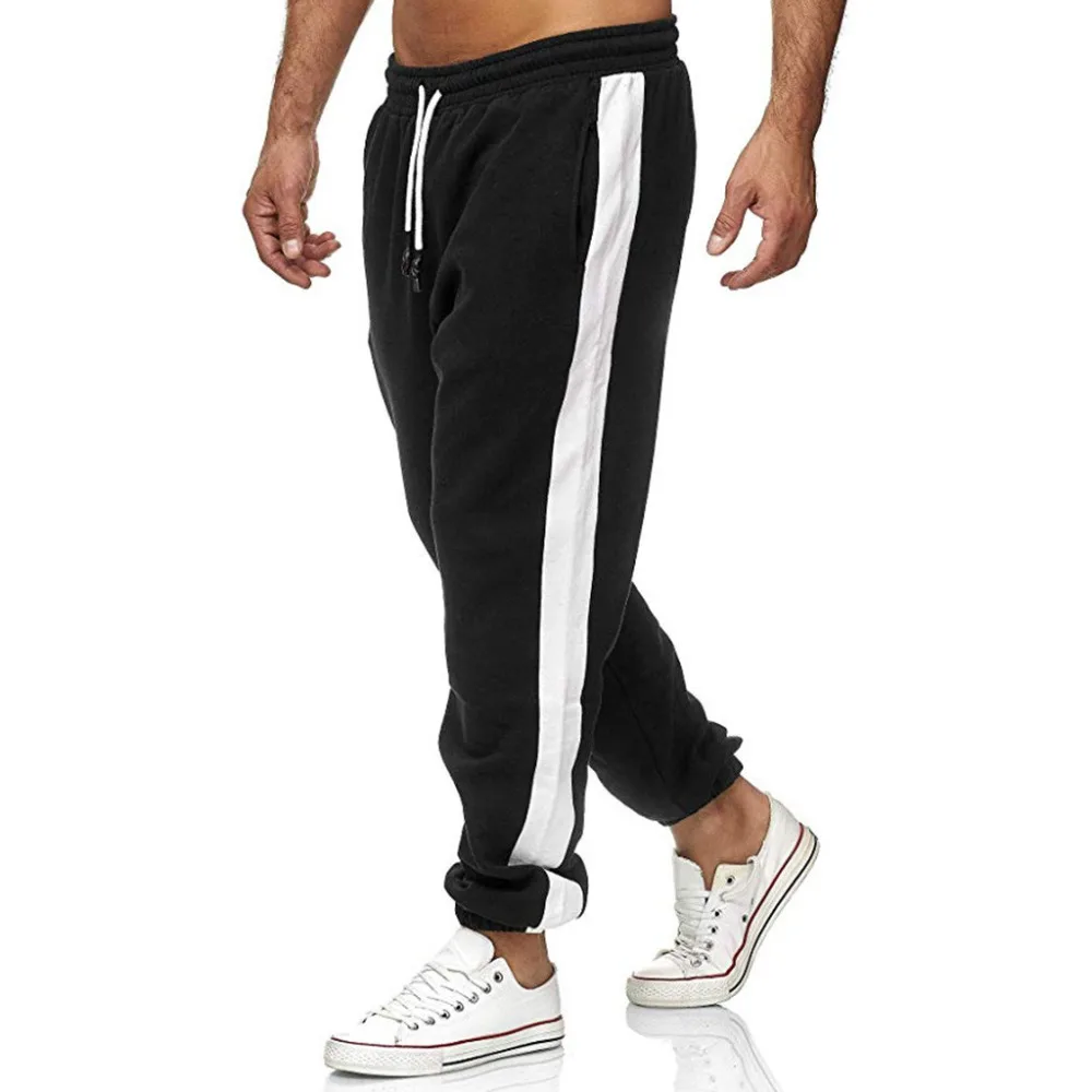 Winter Cotton Sweatpants Long Pants Solid Men Straight Pants Basketball Run Football Jogging Men Fitness Sport Trousers s26