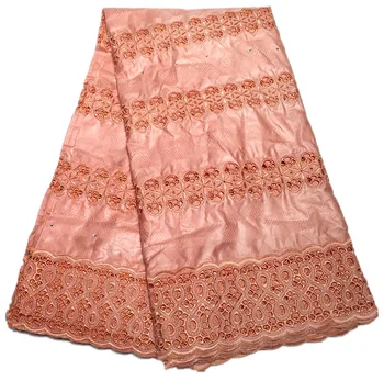 

Latest bazin brode african lace fabric wedding african bazin riche fabric 2.5yards cotton lace swiss lace fabric for dress 1L04