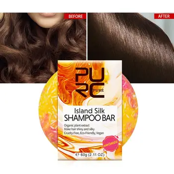 

6 Colors 62g Handmade Hair Shampoo Soap Cold Processed Cinnamon Ginger Shampoo Bar 100% Pure Hair Shampoos Hair Care Tool 40