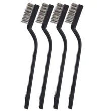 12 шт мини-проволочная кисть набор нейлоновая медная проволочная щетка из нержавеющей стали