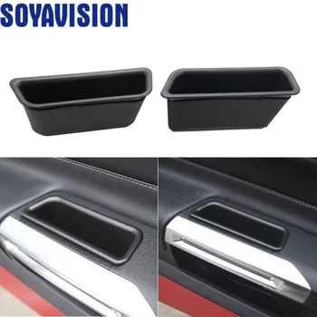 

Pair Car Interior Side Door Handle Storage Box Container Phone Holder Organizer for Ford/Mustang 2015 2016 2017- 2019
