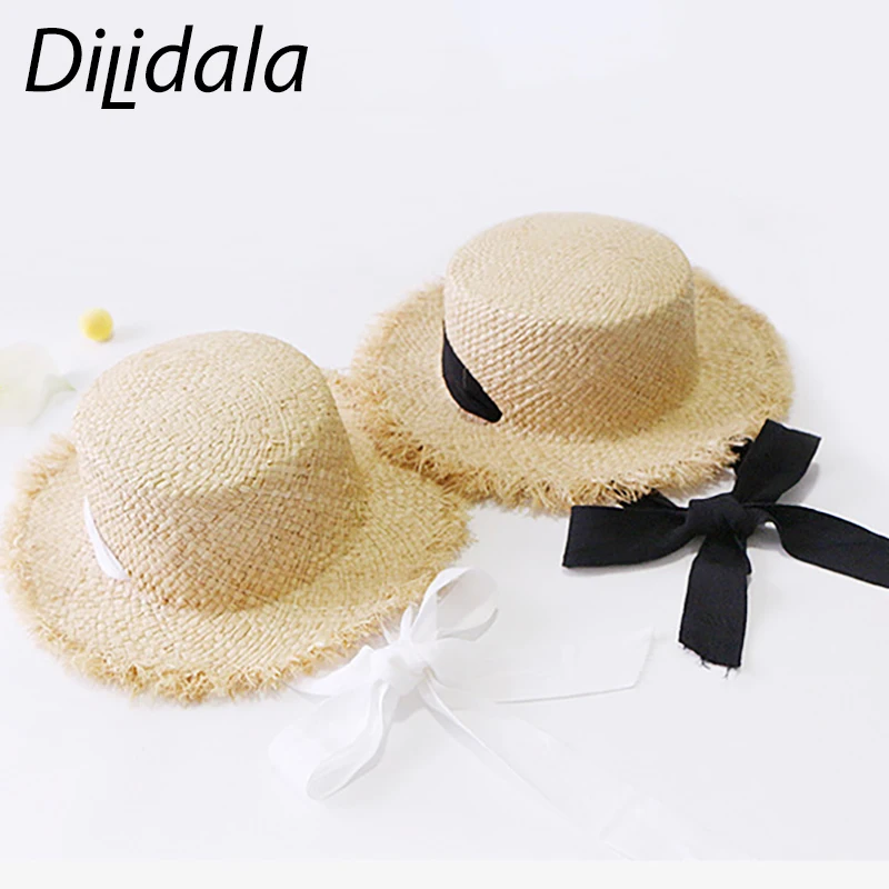 Dilidala женские шляпы соломенная шляпа для женщин ручная работа улицы повседневная