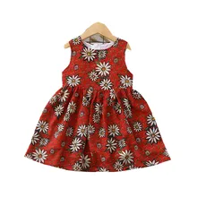 Летнее шифоновое платье для маленьких девочек; платье принцессы с принтом;