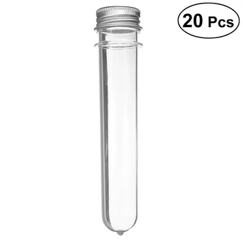 

20pcs Plastic Test Tubes with Screw Caps 40ml Bath Salt Containers