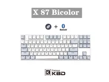 Teclado capacitivo de niz x87 teclado bluetooth modo duplo chave completa programável, dois-cor pbt keycap e rgb