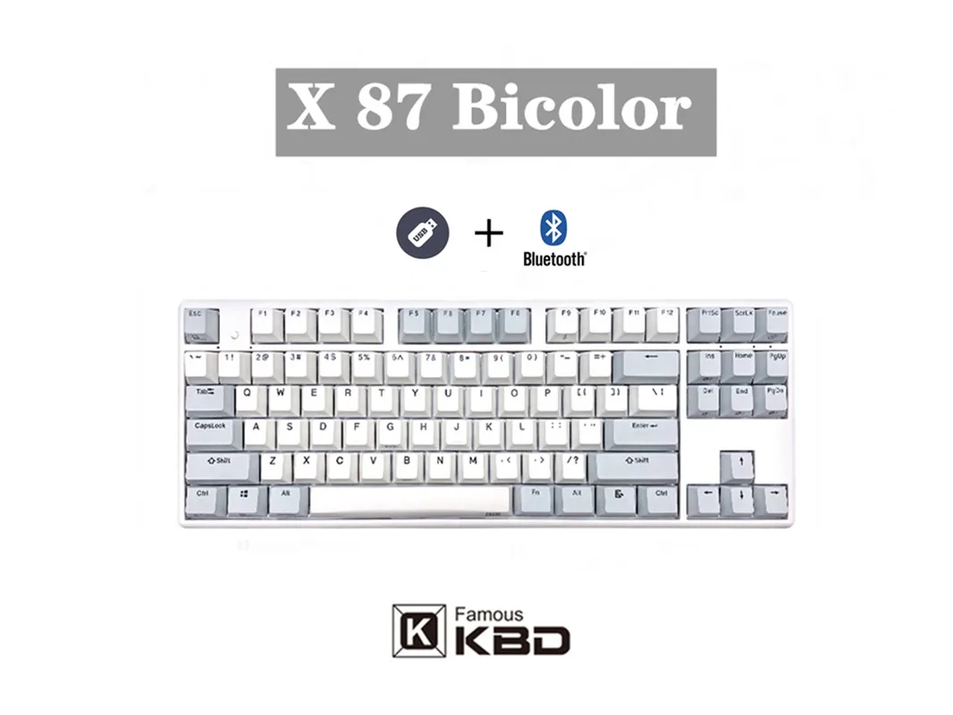 Клавиатура Niz x87 емкостная клавиатура Bluetooth Двухрежимная полноклавишная
