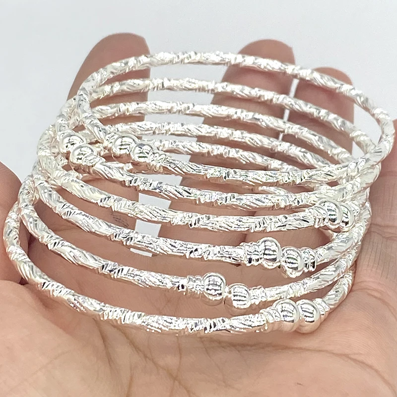 Bangle Bracelet 6PCS 24K Gold for Women