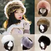 Winter Thick Furry Hairband Fluffy Russian Faux Fur Women Girl Fur Headband Hat Winter Outdoor Earwarmer Ski Hats Hot ► Photo 3/6